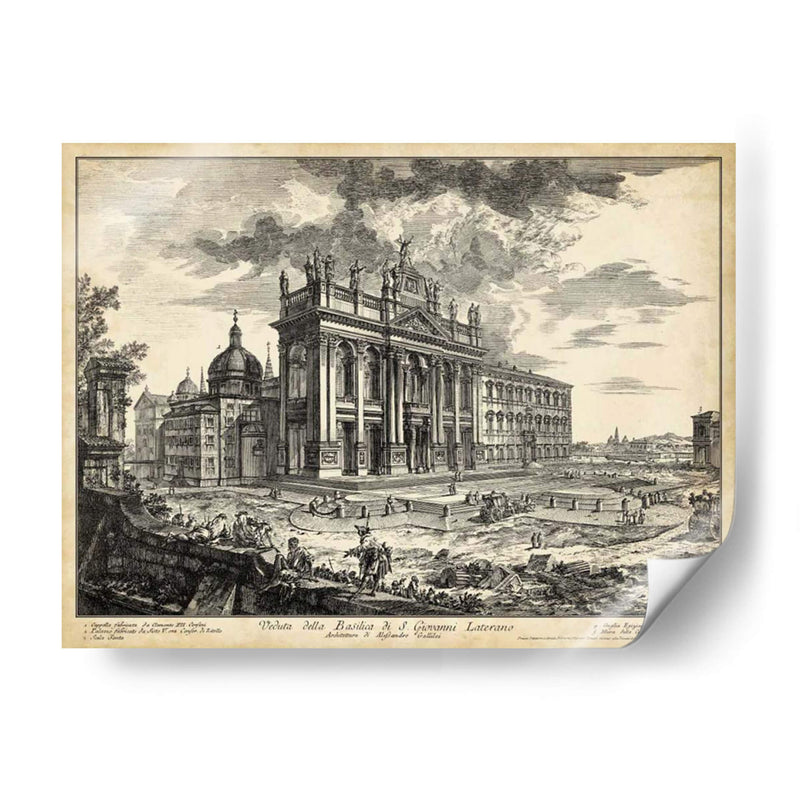 Veduta Basílica De San Giovanni Laterano - Piranesi | Cuadro decorativo de Canvas Lab