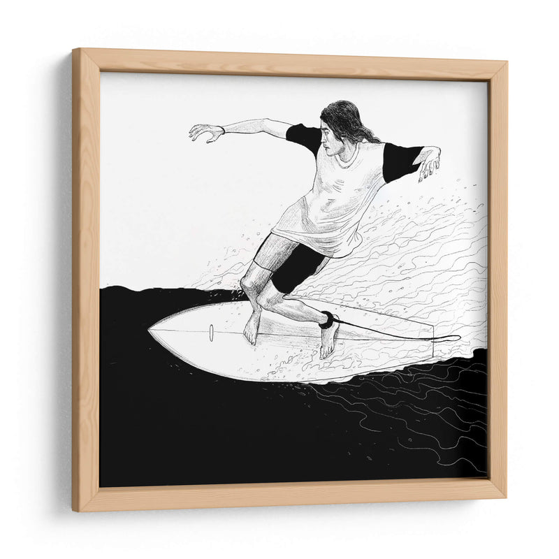 Surf en tinta | Cuadro decorativo de Canvas Lab