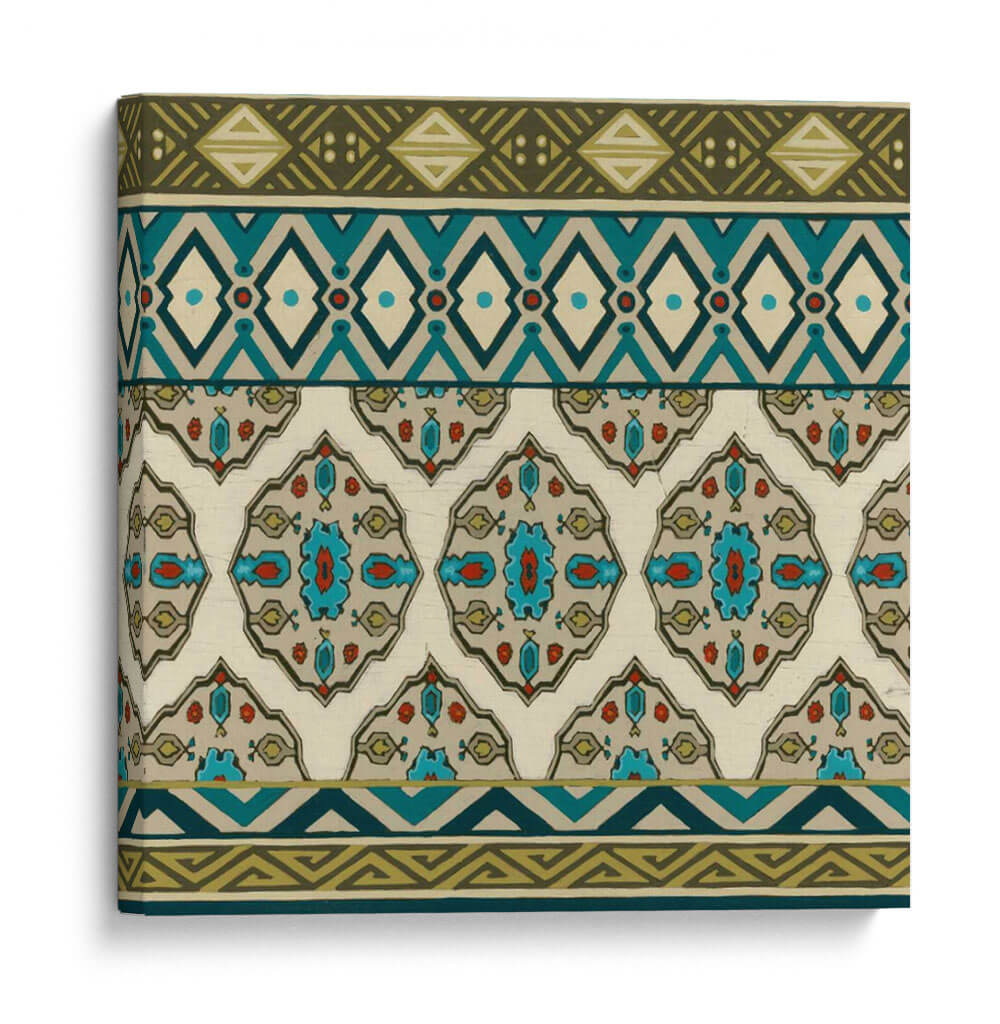 Turquesa Textiles I - June Erica Vess | Cuadro decorativo de Canvas Lab