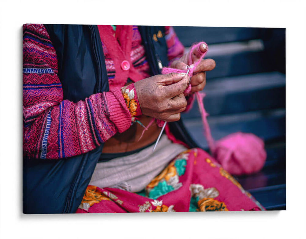 Tejiendo magenta | Cuadro decorativo de Canvas Lab