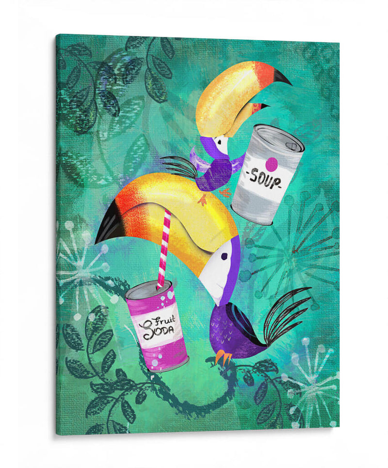 Toucan lunch | Cuadro decorativo de Canvas Lab