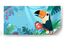 Tucán feliz ilustrado | Cuadro decorativo de Canvas Lab