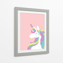 Unicornio pastel | Cuadro decorativo de Canvas Lab