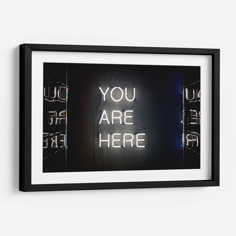 You are here | Cuadro decorativo de Canvas Lab