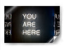 You are here | Cuadro decorativo de Canvas Lab