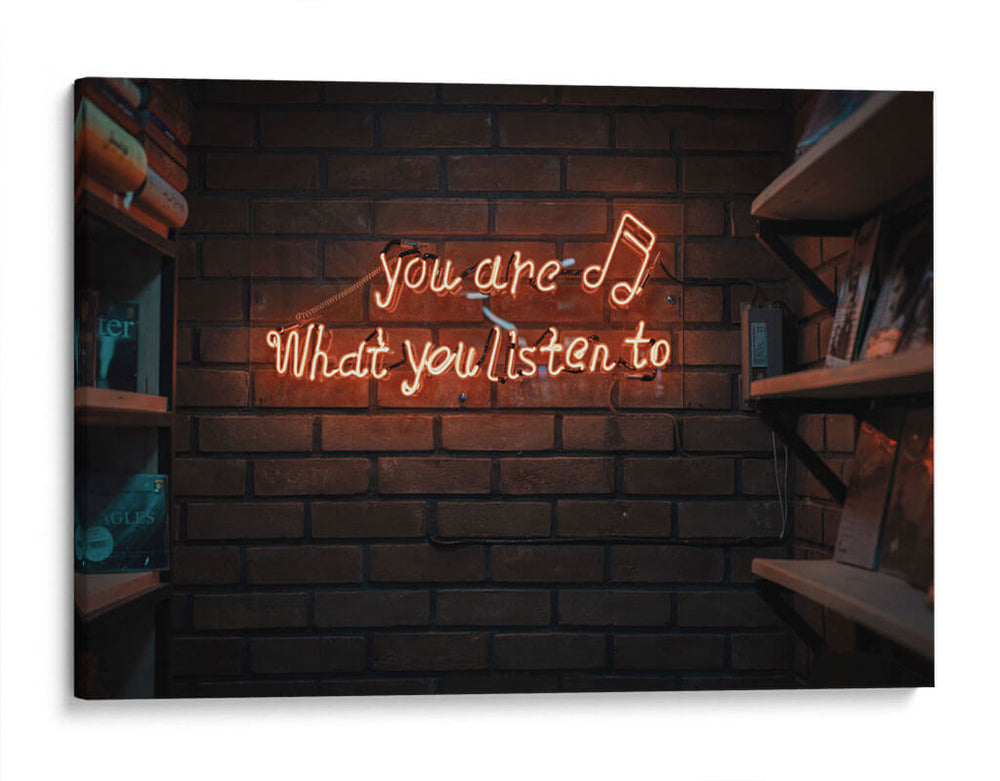 You are what you listen to | Cuadro decorativo de Canvas Lab