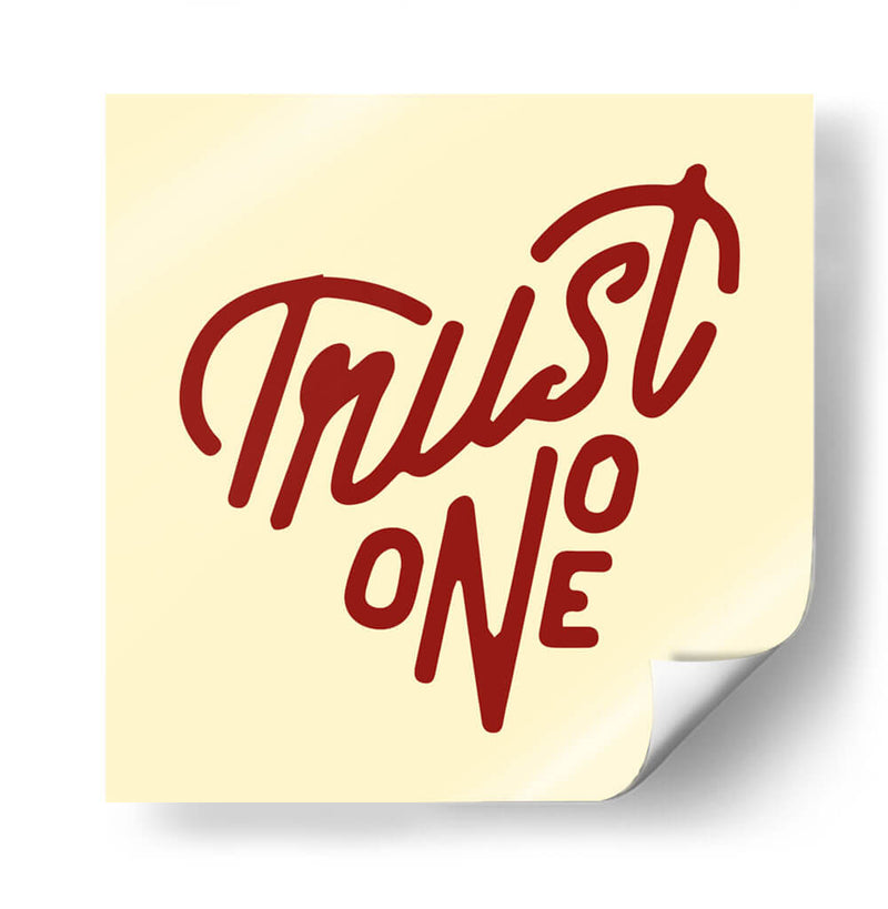 Trust no one | Cuadro decorativo de Canvas Lab