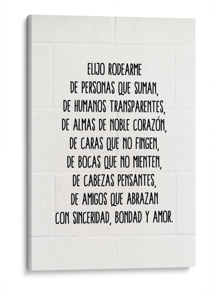 Yo elijo | Cuadro decorativo de Canvas Lab