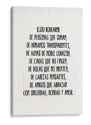 Yo elijo | Cuadro decorativo de Canvas Lab