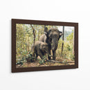 Elefantes, madre e hijo | Cuadro decorativo de Canvas Lab