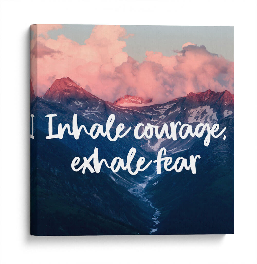Exhale fear | Cuadro decorativo de Canvas Lab