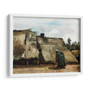 Una mujer campesina cavando frente a su cabaña - Vincent Van Gogh | Cuadro decorativo de Canvas Lab