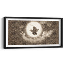 Silueta Tanjiro - DaVinci Style - Marco Green | Cuadro decorativo de Canvas Lab