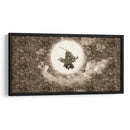 Silueta Tanjiro - DaVinci Style - Marco Green | Cuadro decorativo de Canvas Lab