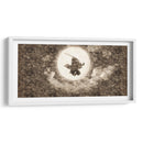 Silueta Tanjiro - DaVinci Style - Marco Green | Cuadro decorativo de Canvas Lab