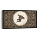 Silueta Zenitsu - DaVinci Style - Marco Green | Cuadro decorativo de Canvas Lab