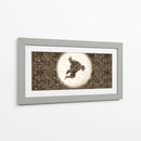 Silueta Zenitsu - DaVinci Style - Marco Green | Cuadro decorativo de Canvas Lab