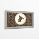 Silueta Zenitsu - DaVinci Style - Marco Green | Cuadro decorativo de Canvas Lab