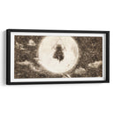 Silueta Inosuke - DaVinci Style - Marco Green | Cuadro decorativo de Canvas Lab