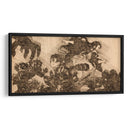 Tanjiro y Nezuko vs. Demonios - DaVinci Style - Marco Green | Cuadro decorativo de Canvas Lab