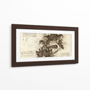 Nezuko y Tanjiro - DaVinci Style - Marco Green | Cuadro decorativo de Canvas Lab