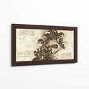 Nezuko y Tanjiro - DaVinci Style - Marco Green | Cuadro decorativo de Canvas Lab