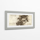 Nezuko y Tanjiro - DaVinci Style - Marco Green | Cuadro decorativo de Canvas Lab