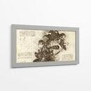 Nezuko y Tanjiro - DaVinci Style - Marco Green | Cuadro decorativo de Canvas Lab