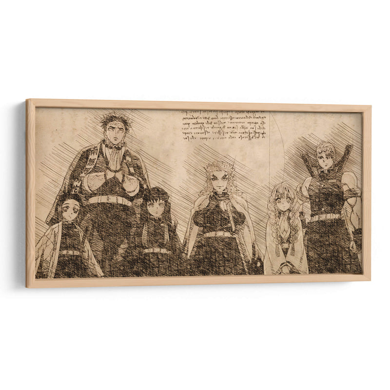 Pilares - DaVinci Style - Marco Green | Cuadro decorativo de Canvas Lab