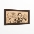 Descanso de cazademonios - DaVinci Style - Marco Green | Cuadro decorativo de Canvas Lab