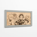 Descanso de cazademonios - DaVinci Style - Marco Green | Cuadro decorativo de Canvas Lab