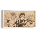 Descanso de cazademonios - DaVinci Style - Marco Green | Cuadro decorativo de Canvas Lab