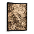 Poses de cazademonios - DaVinci Style - Marco Green | Cuadro decorativo de Canvas Lab