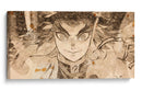 El Gran Rengoku - DaVinci Style - Marco Green | Cuadro decorativo de Canvas Lab