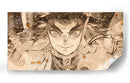 El Gran Rengoku - DaVinci Style - Marco Green | Cuadro decorativo de Canvas Lab