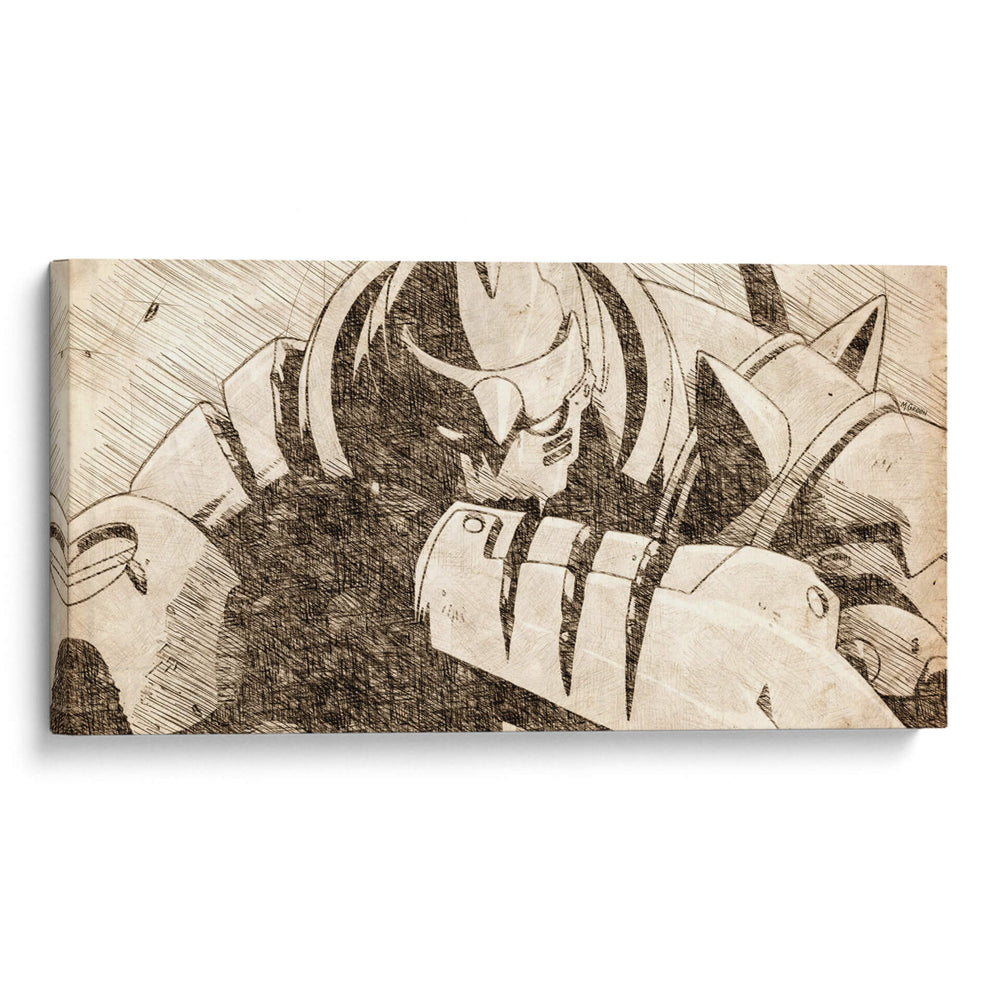 Alphonse Elric - DaVinci Style - Marco Green | Cuadro decorativo de Canvas Lab