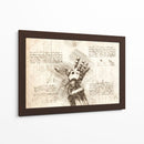 Edward Elric arm (Text) - DaVinci Style - Marco Green | Cuadro decorativo de Canvas Lab