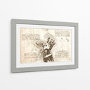 Edward Elric arm (Text) - DaVinci Style - Marco Green | Cuadro decorativo de Canvas Lab