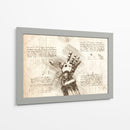 Edward Elric arm (Text) - DaVinci Style - Marco Green | Cuadro decorativo de Canvas Lab