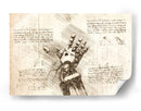 Edward Elric arm (Text) - DaVinci Style - Marco Green | Cuadro decorativo de Canvas Lab