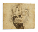 Edward Elric - DaVinci Style - Marco Green | Cuadro decorativo de Canvas Lab