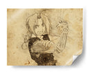 Edward Elric - DaVinci Style - Marco Green | Cuadro decorativo de Canvas Lab