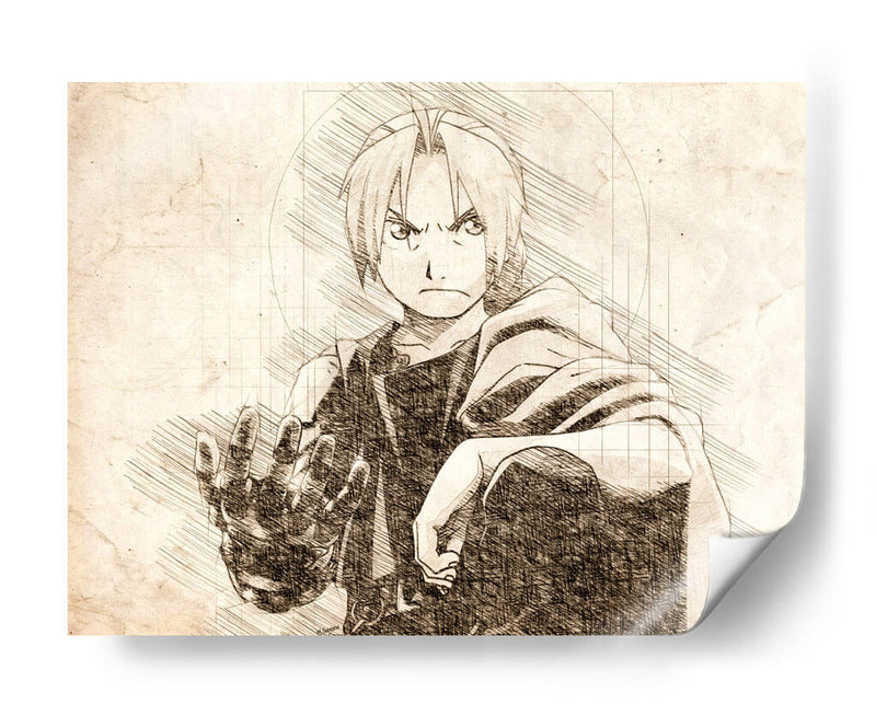 The FullMetal Alchemist - DaVinci Style - Marco Green | Cuadro decorativo de Canvas Lab