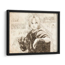 The FullMetal Alchemist (Text) - DaVinci Style - Marco Green | Cuadro decorativo de Canvas Lab
