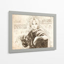 The FullMetal Alchemist (Text) - DaVinci Style - Marco Green | Cuadro decorativo de Canvas Lab