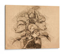 Los Hermanos Elric - DaVinci Style - Marco Green | Cuadro decorativo de Canvas Lab