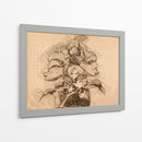 Los Hermanos Elric - DaVinci Style - Marco Green | Cuadro decorativo de Canvas Lab