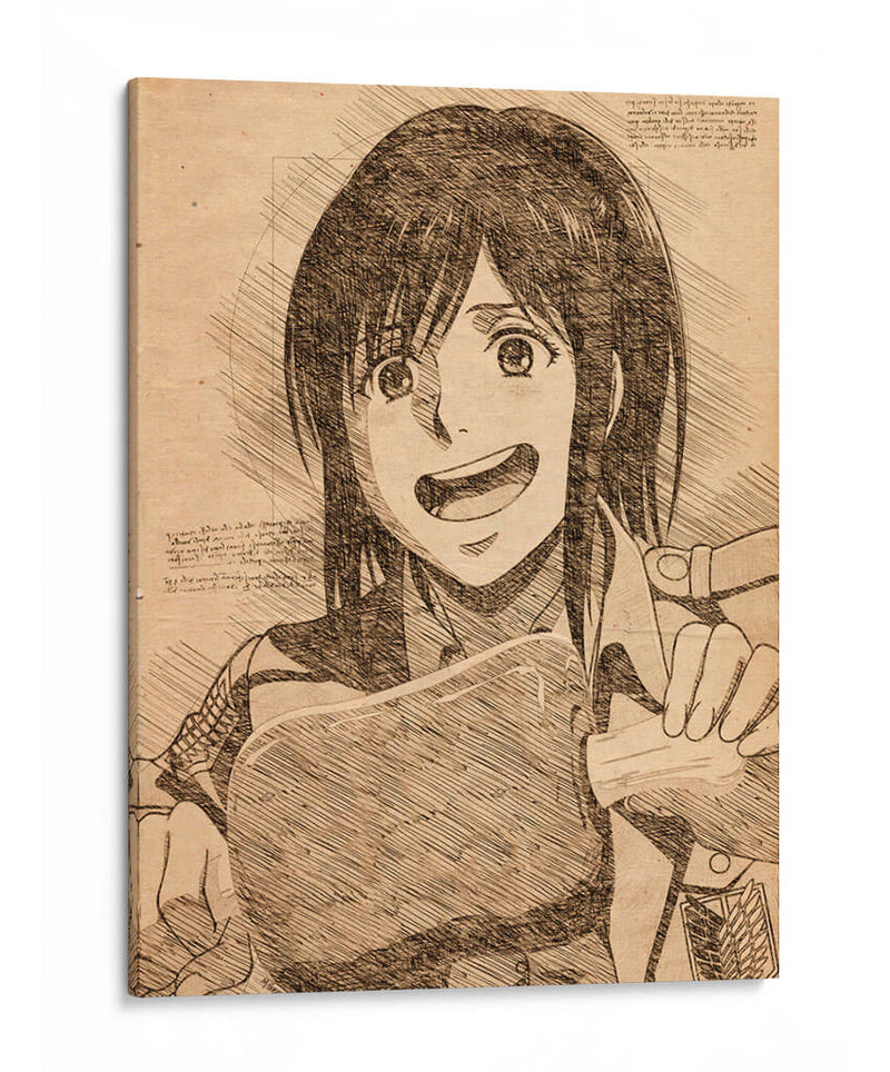 Chica papa - DaVinci Style - Marco Green | Cuadro decorativo de Canvas Lab