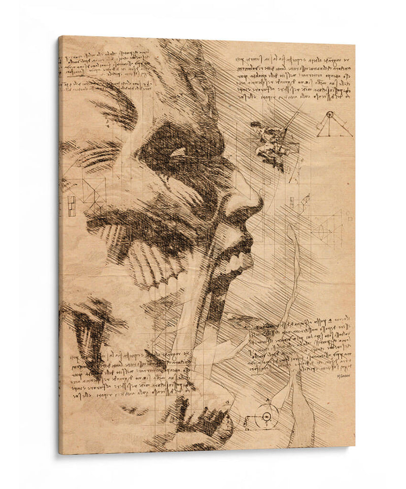 Eren vs Titán Colosal - Marco Green | Cuadro decorativo de Canvas Lab