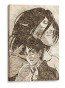 Eren / Titán de Ataque - Marco Green | Cuadro decorativo de Canvas Lab